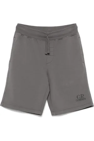 C.P. Company Logo-embroidered track shorts