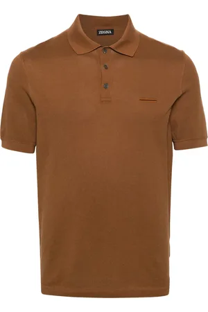 Ermenegildo Zegna Intarsia-knit-logo polo shirt