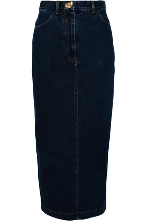 Oscar de la Renta Denim pencil skirt