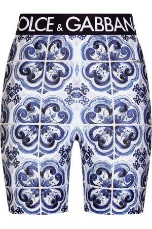 Dolce & Gabbana Majolica-print cycling shorts