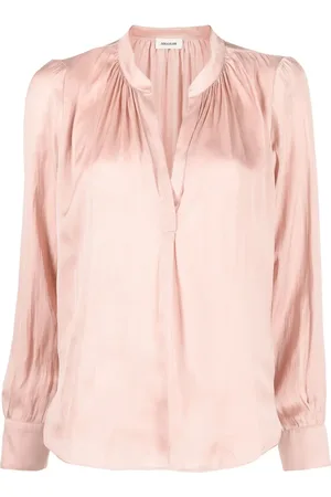 Zadig & Voltaire Gathered-detail long-sleeve blouse