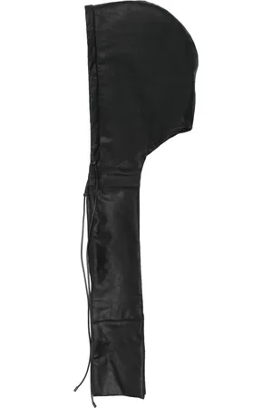 Elena Velez Faux-leather hood
