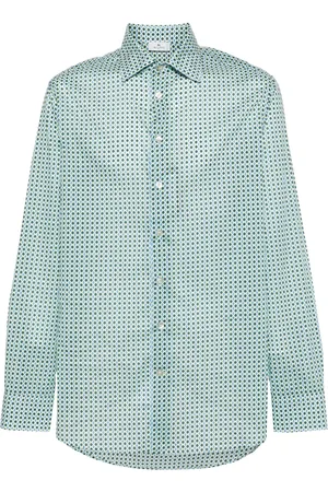 Etro Geometric-print cotton shirt