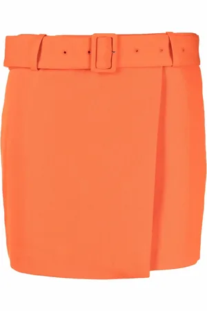 Ami High-waisted belted miniskirt