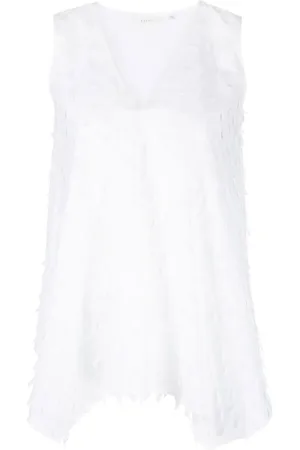 Xacus Sleeveless assymetric top