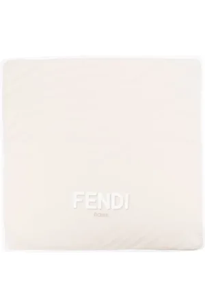 Fendi Logo-print squared blanket