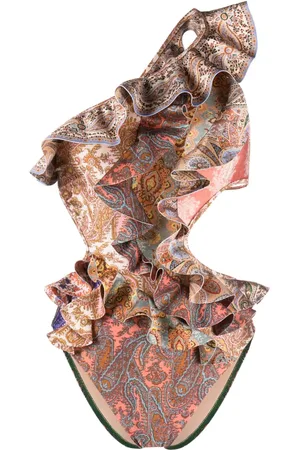 ZIMMERMANN Devi ruffled one-shoulder swimsuit