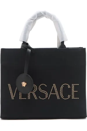 VERSACE 2020-2024 logo canvas tote bag