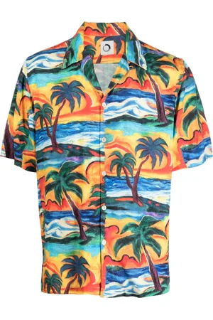 Endless Joy Sunset-print EcoVero shirt