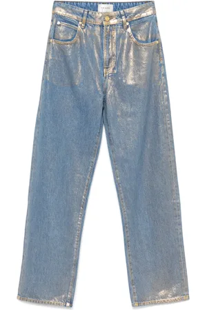 Frame Lamé-effect jeans