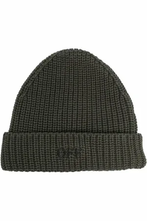 OFF-WHITE Embroidered-logo beanie
