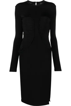 Pinko Aramis gathered midi dress