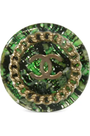 CHANEL CC tweed ring