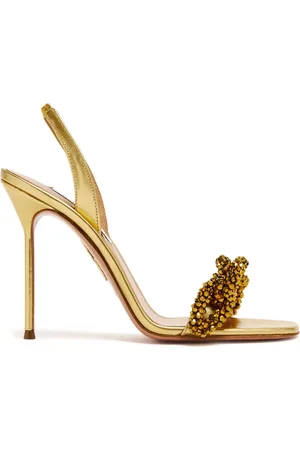 Aquazzura Chain of Love 105mm sandals