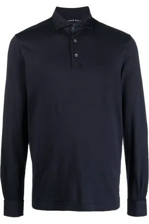 FEDELI Long-sleeved polo shirt