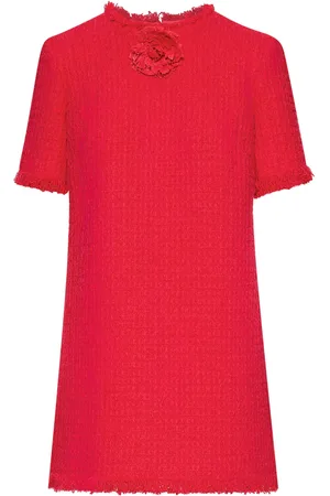 Oscar de la Renta Boucle tweed shift dress