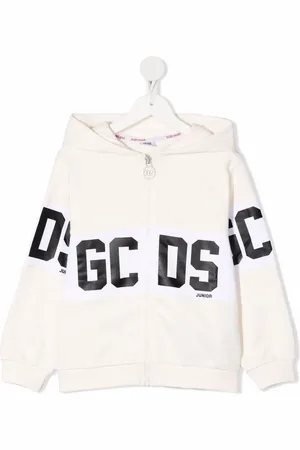 GCDS Logo-print hooded jacket
