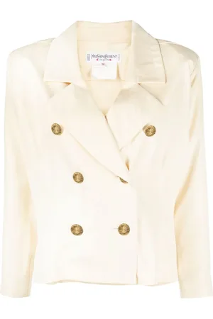 Saint Laurent 1980s double-breasted cropped jacket