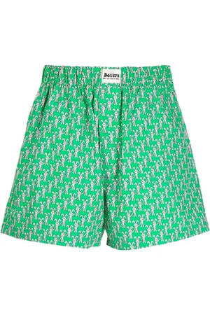 Natasha Zinko Logo-print cotton track shorts