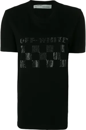 OFF-WHITE Embellished logo print T-shirt