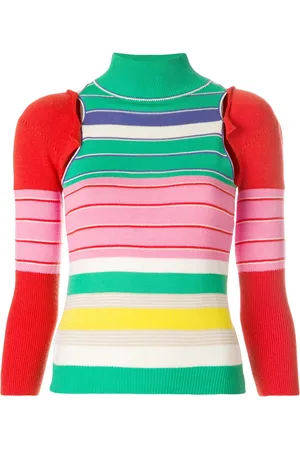 John Galliano Removable sleeves knitted blouse