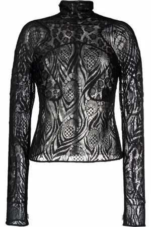 Tom Ford Sheer lace high-neck top