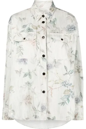 FORTE FORTE Floral-print cotton shirt