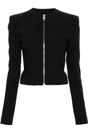 The Attico Zip-fastening cropped jacket