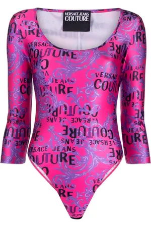 VERSACE Logo-print long-sleeve body