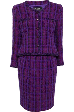 CHANEL 1995 tweed suit set