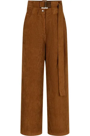 Studio Tomboy Corduroy press-creased trousers