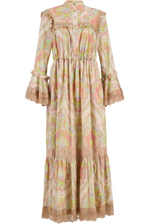 Gucci Floral-print ruffle dress