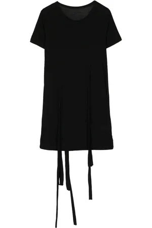 YOHJI YAMAMOTO Drawstring long cotton T-shirt