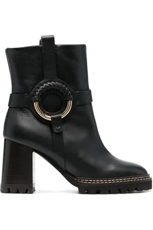 See by Chloé 100mm leather ankle boots
