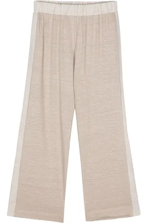 LE TRICOT PERUGIA Mélange cropped trousers