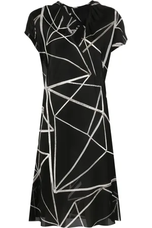Rick Owens Geometric-print wrap dress