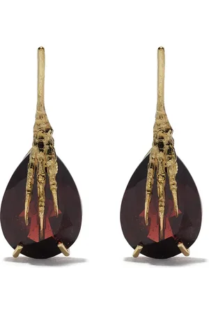 WOUTERS & HENDRIX 18kt garnet claw earrings