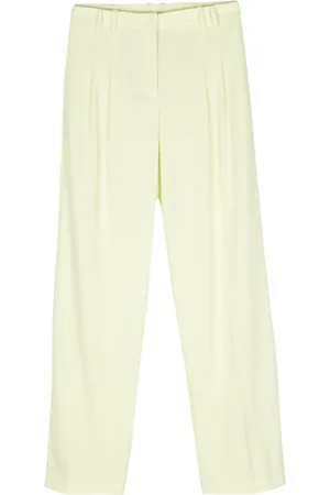 Patrizia Pepe Pleat-detail straight-leg trousers