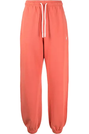 MARCELO BURLON Logo-embroidered cotton track pants
