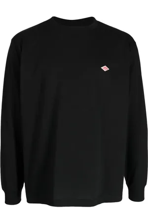 DANTON Logo-patch long-sleeve sweatshirt