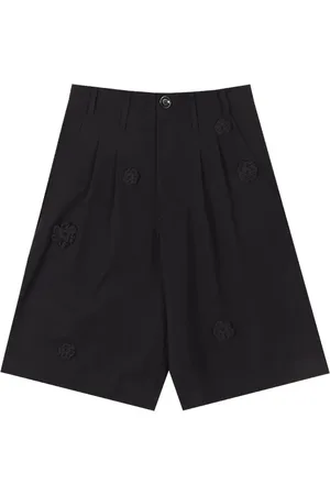 SONG FOR THE MUTE Daisy-embroidered " " shorts