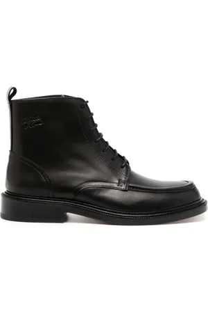 Maison Kitsuné Lace-up leather boots