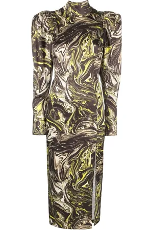 ROTATE Abstract print dress