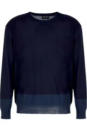 Giorgio Armani Crew-neck stripe-pattern jumper