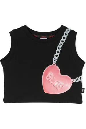 GCDS Logo-print cropped top