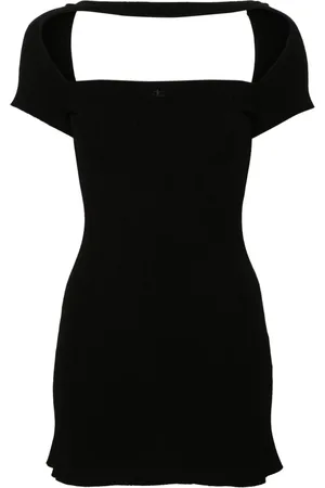 Courrèges Hyperbole ribbed-knit minidress