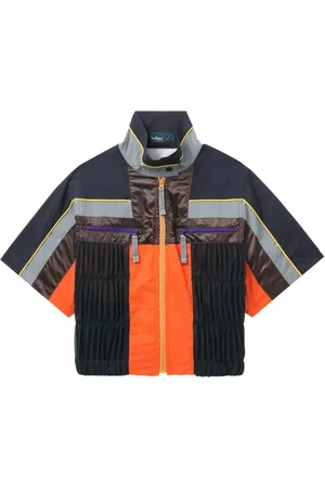 Kolor Panelled mock-neck shirt