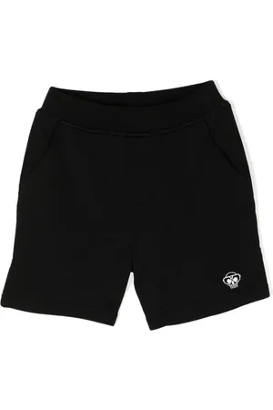 MOSTLY HEARD RARELY SEEN Mini skull-embroidered track shorts