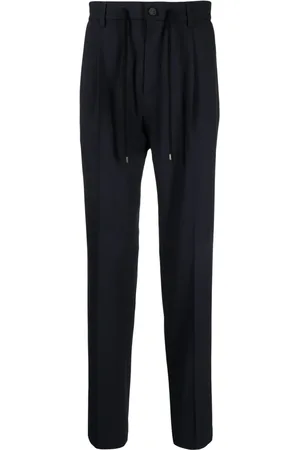 PESERICO SIGN Drawstring-waist tapered trousers