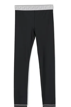 Fendi Logo-waist leggings
